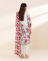 Unstitched Women's Off White Lawn 3 Piece Suit